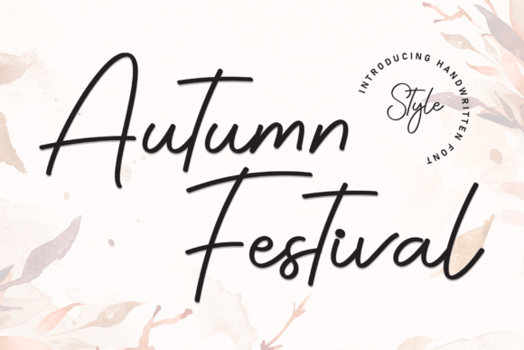 Autumn Festival: A Timeless Handwritten Font for Editorial Design