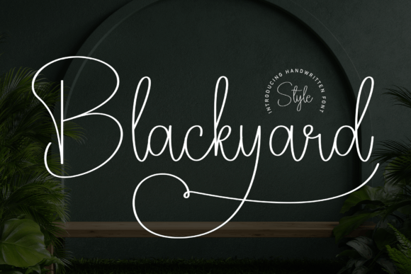 Blackyard Font: A Friendly Display Typeface for Web Design
