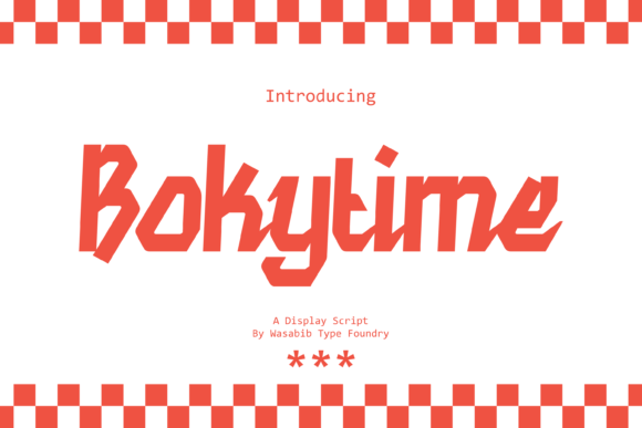 Bokytime: A Script Font for Modern Web Design