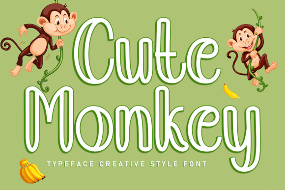 Cute Monkey: A Playful Handwritten Font for Web Design