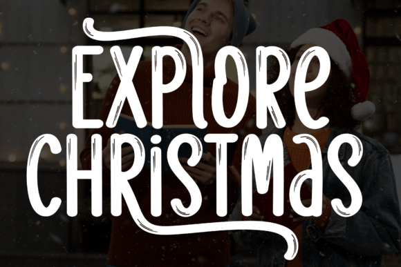 Explore Christmas: A Handwritten Font for Editorial Design