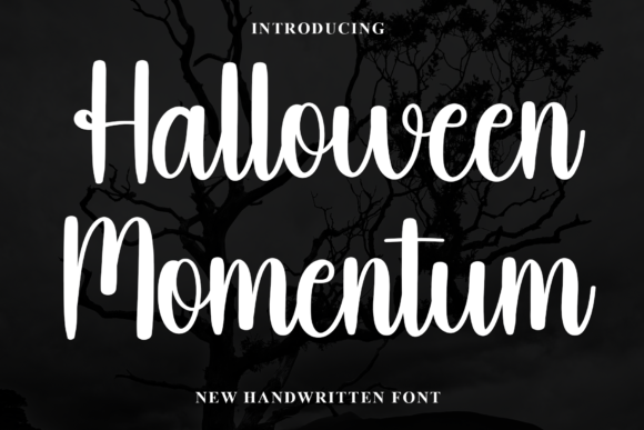 Halloween Momentum: A Stylish Script Font for Digital Design