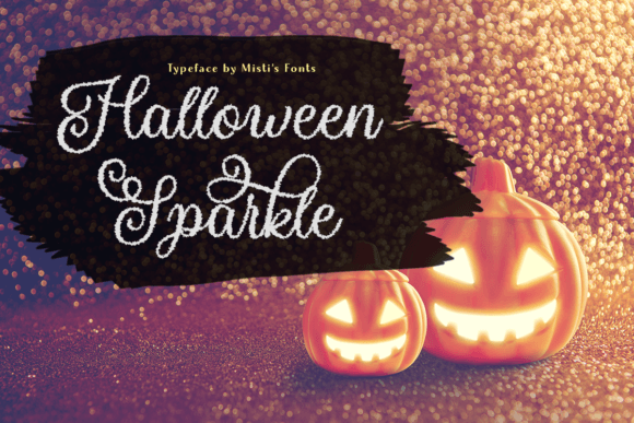 Halloween Sparkle: A Spooky Script Typeface for Editorial Design