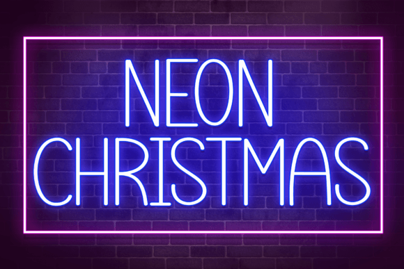 Neon Christmas: A Fun Script Font for Holiday Campaigns