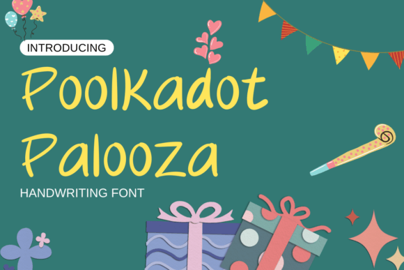 Poolkadot Palooza: The Handcrafted Font for Brand Identity