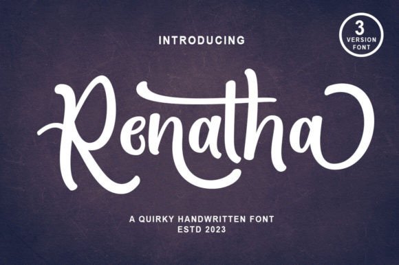 Renatha: A Bold Script Font for Modern Web Design