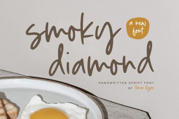 Smoky Diamond: A Sharp Script Font for Editorial Design