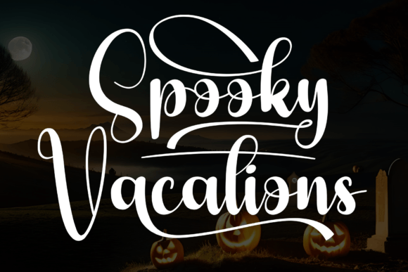 Spooky Vacations: A Friendly Handwritten Font for Branding