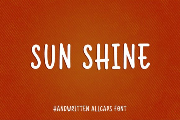 Sun Shine Font: A Handwritten Typeface for Editorial Design